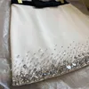 Светлый роскошный корт юбка в стиле летняя новая бриллиантовая шипая тяжелая отрасль темперамент индустрии