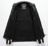 Mens Pu Läderjacka Autumn Winter Casual Fleece Leather Jackets Fashion Men Motorcykel Biker Rockar Herrmärke kläder