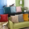 Pillow Case Household Supplies Modern Simple Nordic Cushion Cover Luxury Decorative Pillows Plaid Pillow Suede Check 220714