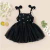 Baby flicka klänningar polka dot sommar prinsess boll klänning klänning barn netto gase sling suspender klänningar pettiskirt barn slitage kostym boutique kläder b8243