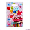 Sacs d'emballage Office School Business Industrial 10Pcs / Lot 25X16Cm / 10X6Inch Candy Bag Plastic Printed Cookie Package Wedding Birthday Party