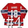 q888 Chandail de hockey Vintage Guy Lafleur Jean Béliveau HENRI Maurice Richard Patrick Roy Jacques Plante BERNARD GEOFFRION Saku Koivu SERGE SAVARD