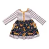 Girlymax bébé filles renard imprimé fleuri rayure pantalon ensemble robe volants barboteuse enfant en bas âge soeur porter famille Look enfants vêtements