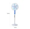 Solar Fan Rechargeable Standing Fan 12 inch 16 inch Portable Wireless AC Solar Panel Dual Charger for Outdoor Camping Fishing Indoor Household