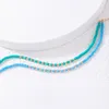 2022 tornozeleiras coloridas de corda para homens homens de miçangas feitos à mão Acessórios de jóias boêmios ajustáveis ​​4pcs/conjuntos