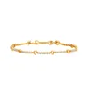 Charm Bracelets Ready Stock Gold Plated 24K Heart Bracelet For Woman Wedding Christmas Birthday Gift VintageCharm