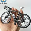 Kakbeir Alloy Bicycle Model Diecast Metal Finger Mountain Bike Racing Toy Bend Road Simulation Collection Toys for Children 220726
