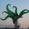 4/6/8 mH aufblasbares grünes Oktopus-Maskottchen, aufblasbare Unterwassertiere für die Dachdekoration im Freien, hergestellt von Ace Air Art