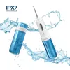 Azdent az-007 oral irrigator USB-laddning av trådlösa vatten tänder flosser renare rese vikbar 5 jet tips 4 lägen vuxen barn 220607
