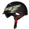 Harley Brim Casque de moto rétro Demi-visage Moto Crash Casque de moto Casco