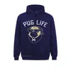 Sweats à capuche pour hommes Sweats pour hommes Cosie Funny Sweat à capuche surdimensionné Harajuku Boy Pug Dog Life Normal April FOOL DAY Hoods