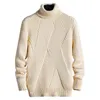 Men's Sweater Thick Acrylic Fiber Winter Autumn Base Sweater Pullover Sweater Top Sweaters L220730