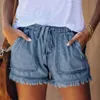 Womens Shorts Casual Baggy Trendy Short Pants Elastic Waist Drawstring Shorts Summer Clothing