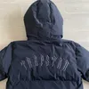 겨울 신작 Trapstar Down Jacket 경량 윈드 브레이커 자켓 남성 캐주얼 Extreme Cold 여성용 열 코트 수 놓은 스탠드 칼라 윈드 브레이커