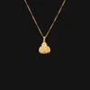 Подвесные ожерелья моды желтое золото Colgante de Buda Ювелирные изделия с 45/60 см цепью Nnecklace