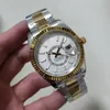 Tasarımcı Watches 904L Erkekler Sky Dweller 42mm Saatler Otomatik Mekanik Süpürme Hareketi Çift Time Dineti Erkek Su Geçirmez Aydınlık Kollwatches Montre De 4KJo