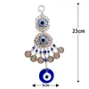 Turkish Blue Eyes Amulet Wall Protection Hanging Decoration Lucky Pendant Wind Chimes Ornament Garden Home Decorations 220716