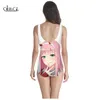 Anime Darling In The Franxx Zero Two 3D Print Girls Onepiece Swimsuit Sleeveless Slim Sexy Womens Swimwear Summer 220617