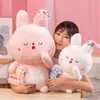 Cm Cute Rabbit Cuddle Soft Stuffed Bunny Kid Pillow Pop Birthday Gifts For Kids Baby Accompanying Sleep Toys J220704