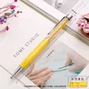 50PcsLot Customized Metal Handwritten Touch Ballpoint Pen Cute Wedding Birthday Gift Gel School Office Lettering Signature 220611