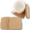 Bread Shape Cork Coaster Cup Plate Mat 1cm Thickness Coffee Pad Tea Cushion Kitchen Decor 100% Natural