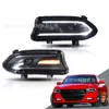Bil LED-strålkastare för Dodge Charger 2015-Up Brake Parking Dayime Running Lights Turn Signal Dynamic Front Lamp Automobile