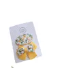 Koreli kumaş yay saç tokası küçük taze saç aksesuarları güzel kırık çiçek patlaması bb klip