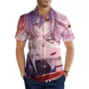 Chemises décontractées pour hommes Mode Hommes Japon Manga Genshin Impact Chemise d'été pour hommes Plage Camisa DropMen's