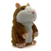 15cm Talking Hamster Fare Pet Peluş Oyuncak Sevimli Konuşma Ses Kayıt Ses Kayıt Hamster Eğitim Oyuncak Çocuk Hediyeleri LJ201126