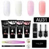 NXY Nail Gel Poly LED UV Kit Ny professionell konst 30g Manicure Files Transparent Tips Crystal Jelly 0328