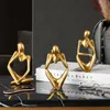 Nordic abstracte hars standbeeld denker karakter sculptuur decoratieve home decor miniatuur beeldjes woonkamer kantoor decoratie 24472925