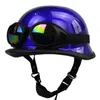 Duitse retro motorfietshelm met Goggles Casco Moto Open halve helm voor ride Chopper Biker Piloot