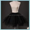 Försäljning godis färg kort klänning brud tillbehör petticoats elastisk midja skillnad tle tle tutu kjolar för kvinnor droppe leverans 2021 weddin