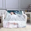 Blankets ChenQingLing Throw Blanket Print Warm Flannel XiaoZhan WangYibo Mo Dao Zu Shi For Fans Sofa Bed