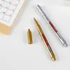 Golden Silver Sign Pen Metallic Craft Paint Marker Pens Invitation Signatur Skrivande smidig och ljus färg WH0120 Högsta kvalitet