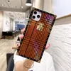 grid luxury designer show box phone cases for iPhone 13 12 11 pro promax X XS XSMAX 7 8 Plus Samsung note20 S21 A51 A71 Colorful thousand bird