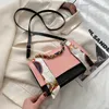 حقائب الكتف حقيبة نسائية أزياء سلسلة واحدة صغيرة مربع رسول وشاح HandbagShoulder