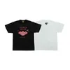 Made Human Co Branded Bat Pink Print Rundhalsausschnitt Lässige Baumwolle Kurzarm Herren- und Damen-T-Shirt Mode