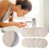 PAD LOOFAH naturale rotondo 5,5 cm/6 cm/7 cm/8 cm Trucco Rimuovi esfolianti e pelli morti da doccia a vasca da doccia.