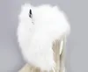 Cappello in pelliccia sintetica per feste Inverno Cat Ear Fuzzy Warmer Moto Sci Furry Earflap Cap Cosplasy Puntelli Nero Bianco