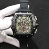 Luxury Mens Mechanics Watch Richa Milles Wristwatch Skull 035 Men's Ceramic Rm011 Fully Automatic Mechanical Wo Fashion Classic Designer