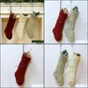 Noel Süslemeleri Festival Partisi Malzemeleri Ev Bahçesi Deniz Örgü Çorap 46cm Hediye Stocking-Christmas Xmas Stockings Tatil Stoc