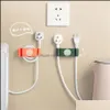 Hooks Rails Home Storage Organization Housekee Garden Plug Hook Punching Strong Glue Kitchen Wall Hanging Power Cord Bracket Holder Drop D