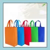 その他のお祝いのパーティー用品ホームガーデンll空白の非織物バッグ再利用可能なショップハンドバッグ3-nsio dhrqj