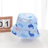 10 kleuren zomer kinderen eenhoorn emmer hoed kind zon hoeden kinderen cartoon dieren dinosaurussen sterren print visser mut buiten strand petten