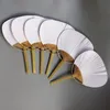 DHL Paipai Bambu Blanc Pure Bamboo Party Decoration Handle Calligraphie Calligraphie Groupe Fan Fan Summer