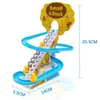 Coaster infantil Slide Light Light Música Divulência Suba de pato elétrico escalada escada escada de brinquedo por atacado