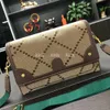 Top Marmont Bolsos de noche multicolores Bolso pequeño de lona para mujer Bolso cruzado con cadena Canva de arcoíris Bolsos de mensajero de lujo Cartera para mujer