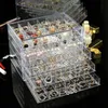 Storage Boxes & Bins 120 Grids Transparent Nail Art Decoration Box Rhinestones Beads Accessories Display Container Case Manicure Tool