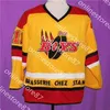 Ceuf 40rice Boys Uf Tage Movie Hockey Jerseys تخصيص أي اسم ورقم شخصية التطريز الهوكي Jersey